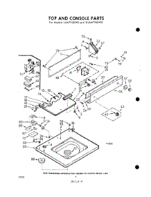 04 - Top And Console parts for Whirlpool Washer GLAA7900W0 / from AppliancePartsPros.com