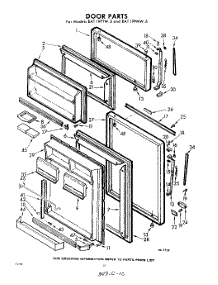 10 - Door parts for Whirlpool Refrigerator EAT19PMW5 / from AppliancePartsPros.com