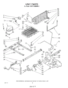 08 - Unit parts for Whirlpool Refrigerator EHT171MMWR3 / from AppliancePartsPros.com