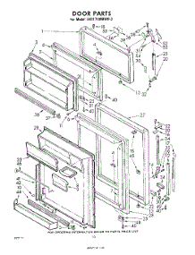 10 - Door parts for Whirlpool Refrigerator EHT171MMWR3 / from AppliancePartsPros.com