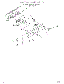 02 - Control Panel parts for Whirlpool Range FES355YL2 / from AppliancePartsPros.com