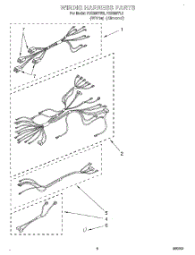 06 - Wiring Harness, Lit / Optional parts for Whirlpool Range FES355YL2 / from AppliancePartsPros.com