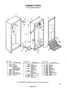 03 - Section parts for Whirlpool Freezer EWV10CWR0 / from AppliancePartsPros.com
