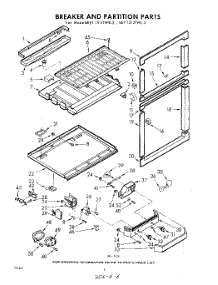 06 - Breaker And Partition parts for Whirlpool Refrigerator EET151JTWR3 / from AppliancePartsPros.com