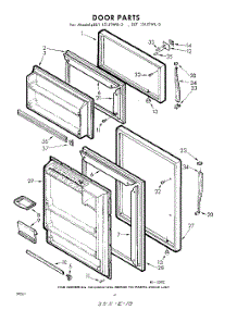 10 - Door parts for Whirlpool Refrigerator EET151JTWR3 / from AppliancePartsPros.com