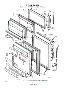 10 - Door parts for Whirlpool Refrigerator EAT19PMW6 / from AppliancePartsPros.com