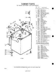 02 - Cabinet parts for Whirlpool Washer GLAA7900W1 / from AppliancePartsPros.com