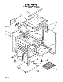 04 - Oven parts for Whirlpool Range FGP320YL1 / from AppliancePartsPros.com