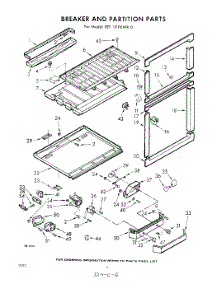 06 - Breaker And Partition parts for Whirlpool Refrigerator EET151PKWR0 / from AppliancePartsPros.com