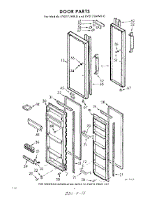 08 - Door parts for Whirlpool Refrigerator EVD17JWR0 / from AppliancePartsPros.com