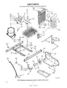 10 - Unit parts for Whirlpool Refrigerator EVD17JWR0 / from AppliancePartsPros.com