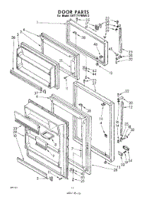 10 - Door parts for Whirlpool Refrigerator EHT171PKWR3 / from AppliancePartsPros.com