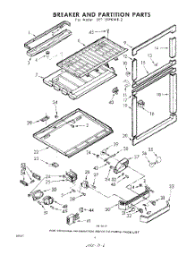 06 - Breaker And Partition parts for Whirlpool Refrigerator EET151PKWR2 / from AppliancePartsPros.com