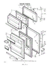 10 - Door parts for Whirlpool Refrigerator EET151PKWR2 / from AppliancePartsPros.com