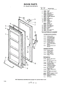 06 - Door , Lit / Optional parts for Whirlpool Freezer EWV10CWR2 / from AppliancePartsPros.com