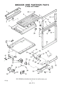 06 - Breaker And Partition parts for Whirlpool Refrigerator EHT171PKWR4 / from AppliancePartsPros.com