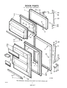 10 - Door parts for Whirlpool Refrigerator EET151PKWR3 / from AppliancePartsPros.com