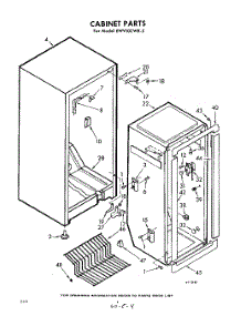 04 - Cabinet parts for Whirlpool Freezer EWV10CWR3 / from AppliancePartsPros.com