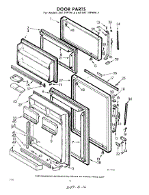 10 - Door parts for Whirlpool Refrigerator EAT19PTW4 / from AppliancePartsPros.com