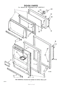04 - Door parts for Whirlpool Refrigerator EET152DTWR0 / from AppliancePartsPros.com