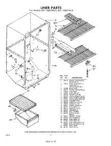 08 - Liner parts for Whirlpool Refrigerator EET152DTWR0 / from AppliancePartsPros.com