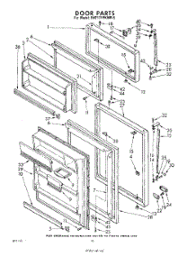 10 - Door parts for Whirlpool Refrigerator EHT171PKWR5 / from AppliancePartsPros.com
