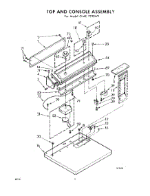 04 - Top And Console, Literature parts for Whirlpool Washer GLAE7930W0 / from AppliancePartsPros.com