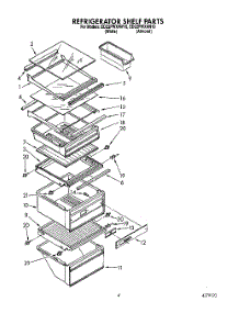 03 - Refrigerator Shelf parts for Whirlpool Refrigerator ED22PWXAN10 / from AppliancePartsPros.com