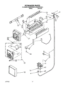 12 - Icemaker, Lit / Optional parts for Whirlpool Refrigerator ED22PWXAN10 / from AppliancePartsPros.com