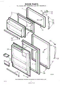 10 - Door parts for Whirlpool Refrigerator EET152JMWR0 / from AppliancePartsPros.com