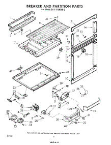 06 - Breaker And Partition parts for Whirlpool Refrigerator EHT171SKWR0 / from AppliancePartsPros.com