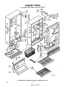 02 - Section parts for Whirlpool Freezer EWV12PW1 / from AppliancePartsPros.com