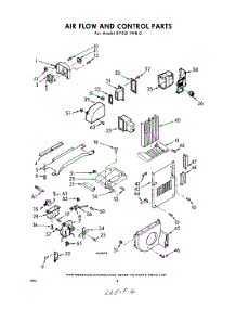 06 - Airflow And Control parts for Whirlpool Refrigerator EVD21IWR0 / from AppliancePartsPros.com