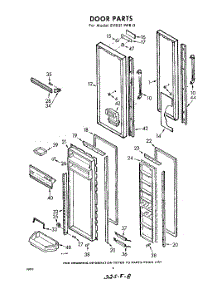 08 - Door parts for Whirlpool Refrigerator EVD21IWR0 / from AppliancePartsPros.com