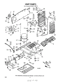 10 - Unit parts for Whirlpool Refrigerator EVD21IWR0 / from AppliancePartsPros.com