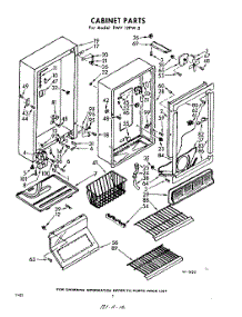 02 - Section parts for Whirlpool Freezer EWV12PW2 / from AppliancePartsPros.com