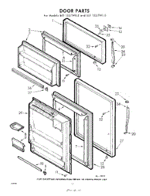 10 - Door parts for Whirlpool Refrigerator EET152JTWR0 / from AppliancePartsPros.com