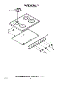 04 - Cooktop parts for Whirlpool Range FGP325VL0 / from AppliancePartsPros.com