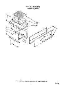 07 - Broiler parts for Whirlpool Range FGP325VL0 / from AppliancePartsPros.com