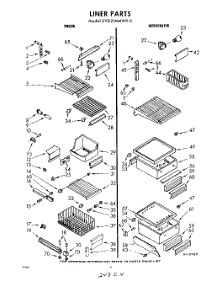 04 - Liner parts for Whirlpool Refrigerator EVD21MMWR0 / from AppliancePartsPros.com