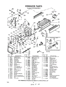 12 - Ice Maker parts for Whirlpool Refrigerator EVD21MMWR0 / from AppliancePartsPros.com