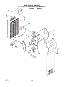 10 - Air Flow parts for Whirlpool Refrigerator ED22PWXBN00 / from AppliancePartsPros.com