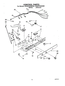 11 - Control parts for Whirlpool Refrigerator ED22PWXBN00 / from AppliancePartsPros.com