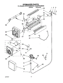 12 - Icemaker, Lit / Optional parts for Whirlpool Refrigerator ED22PWXBN00 / from AppliancePartsPros.com