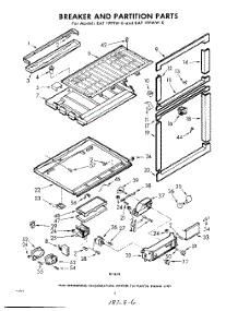 06 - Breaker And Partition parts for Whirlpool Refrigerator EAT19PTWR0 / from AppliancePartsPros.com