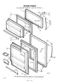 10 - Door parts for Whirlpool Refrigerator EET152JTWR1 / from AppliancePartsPros.com