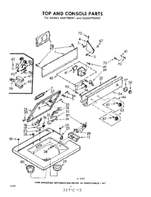 04 - Top And Console parts for Whirlpool Washer GLDA7900W1 / from AppliancePartsPros.com