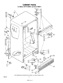 04 - Cabinet parts for Whirlpool Refrigerator EHT171TKWR4 / from AppliancePartsPros.com