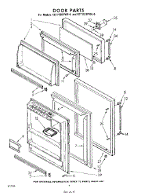 04 - Door parts for Whirlpool Refrigerator EET153DTWR0 / from AppliancePartsPros.com