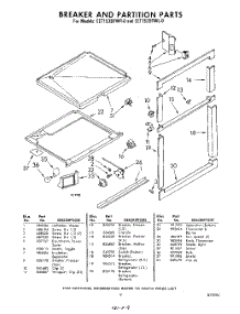 09 - Breaker And Partition parts for Whirlpool Refrigerator EET153DTWR0 / from AppliancePartsPros.com